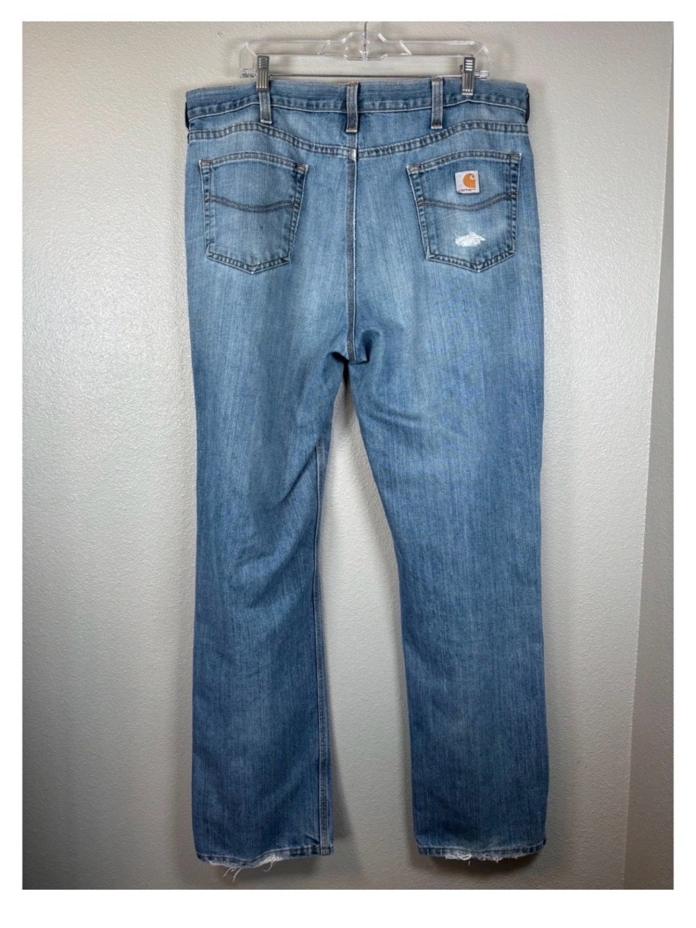 Carhartt Light Blue Relaxed Straight Leg Jeans